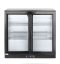 Zadní barová chladnička s dvojitými posuvnými dveřmi, Arktic, 158L, Černá, 230V/160W, 520x900x(H)870mm