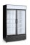 Barová chladnička s podsvíceným panelem, dvoudveřová, Arktic, 512L, Černá, 230V/510W, 1120x585x(H)1900mm