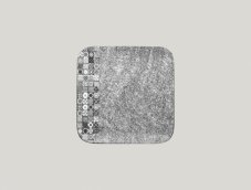 RAK Porcelain RAK Splendour talíř čtvercový 22 × 22 cm – šedá | RAK-SRAUSP22