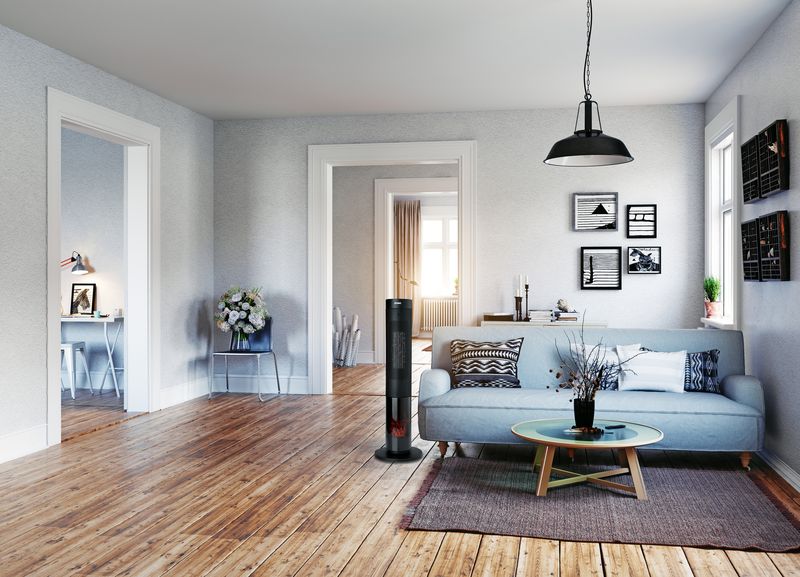Teplovzdušný ventilátor s imitací ohně DOMO DO7345H