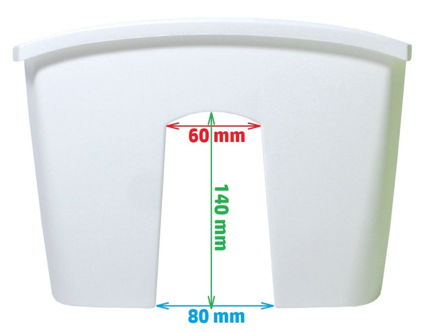 Květináč Prosperplast truhlík na zábradlí CROWN antracit 58 cm