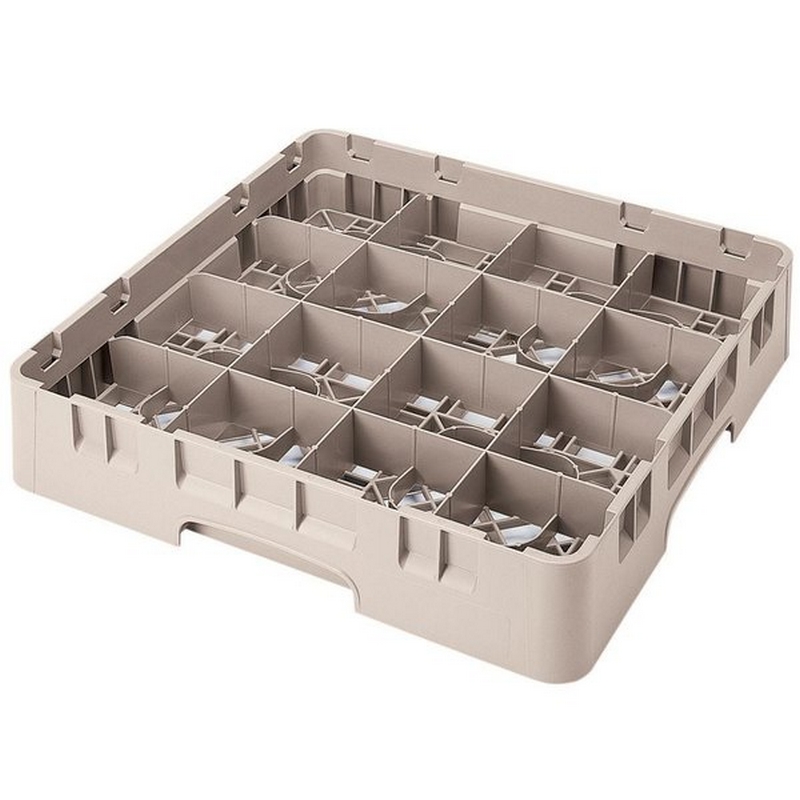 Cambro Koš Camrack 16 pozic, výška sklenice 30 cm - Béžová Cambro Koš Camrack 16 pozic, výška sklenice 30 cm - Béžová