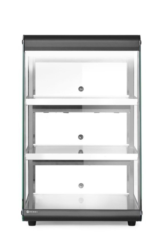 Vyhřívaná pultová expozice, HENDI, Černá, 230V/500W, 472x447x(H)775mm
