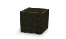 Květináč Prosperplast MADERA SQUARE eco wood 38,5 cm kávový