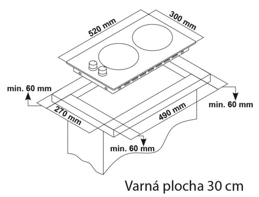 Plynová varná deska Guzzanti GZ 8201