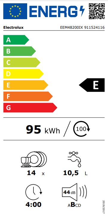 Vestavná myčka nádobí Electrolux 700 FLEX MaxiFlex EEM48200IX