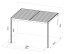 Bioklimatická pergola G21 Trenton Premium 4x3 m, antracitová hliníková