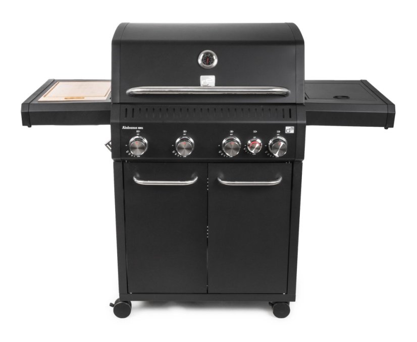 Plynový gril G21 Alabama Black BBQ Premium Line, 5 hořáků + zdarma redukční ventil