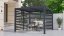 Bioklimatická pergola G21 Austin 3x3 m, antracitová hliníková