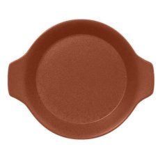 RAK Porcelain RAK Talíř kulatý s rukojetí 45 cl, hnědá | RAK-NFOPRD16BW