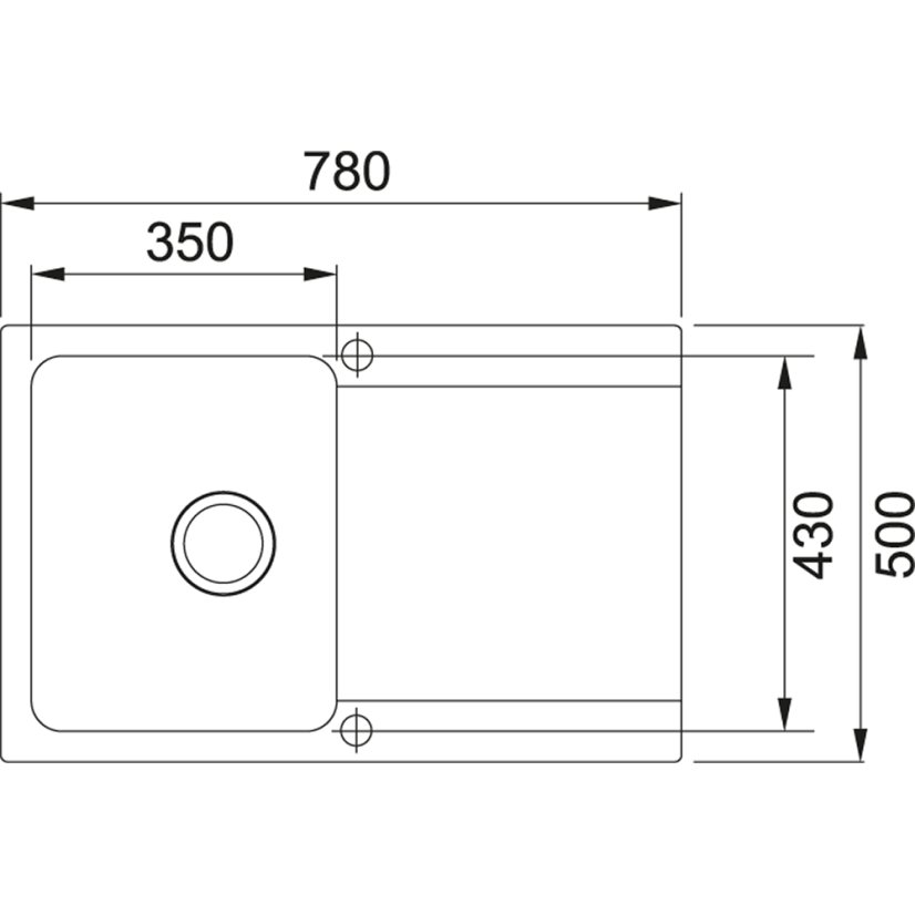 Franke OID 611-78 černá Orion Tectonite