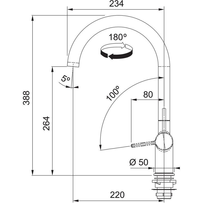 Franke FN 4089.031 ACTIVE NEW Chrom