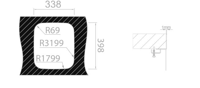 Sinks BRASILIA 380 V 0,7mm trojmontáž leštěný