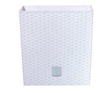 Květináč Prosperplast Rato Low bílý, 17 x 17 x 17 cm