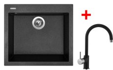 Sinks CUBE 560 Granblack + Vitalia GR