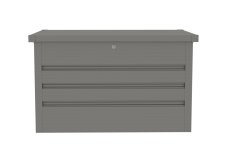 Zahradní box G21 Denver 280 L, metalický šedý plechový