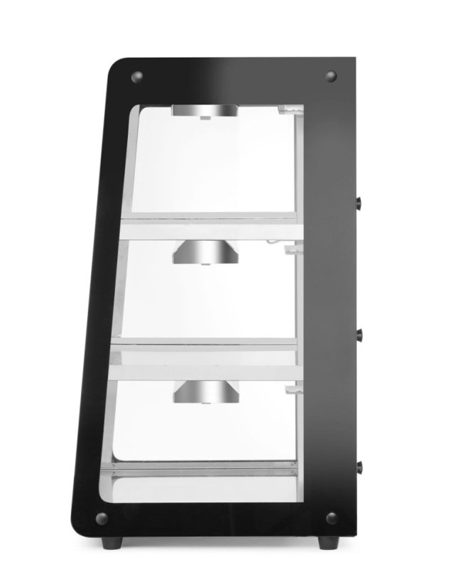Vyhřívaná pultová expozice, HENDI, Černá, 230V/500W, 472x447x(H)775mm