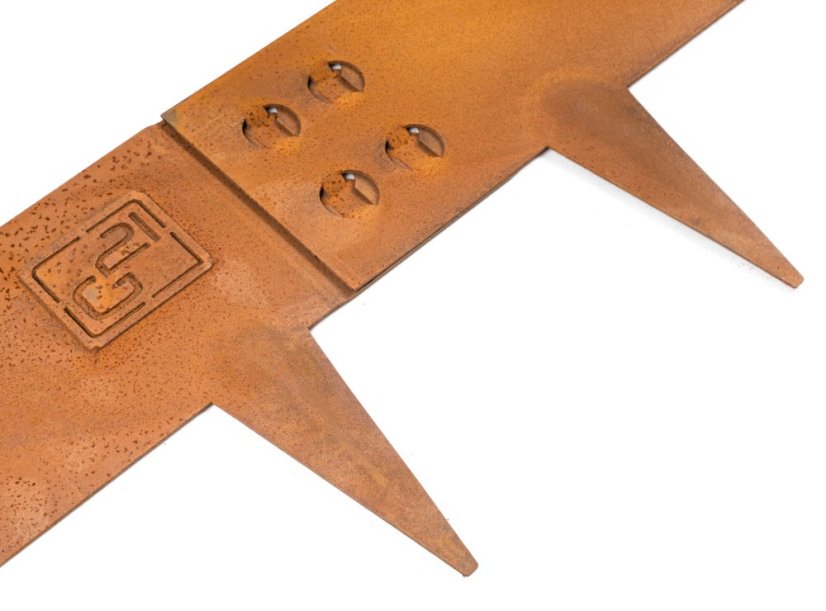 Zahradní obrubník G21 107,5 x 10 cm, Corten