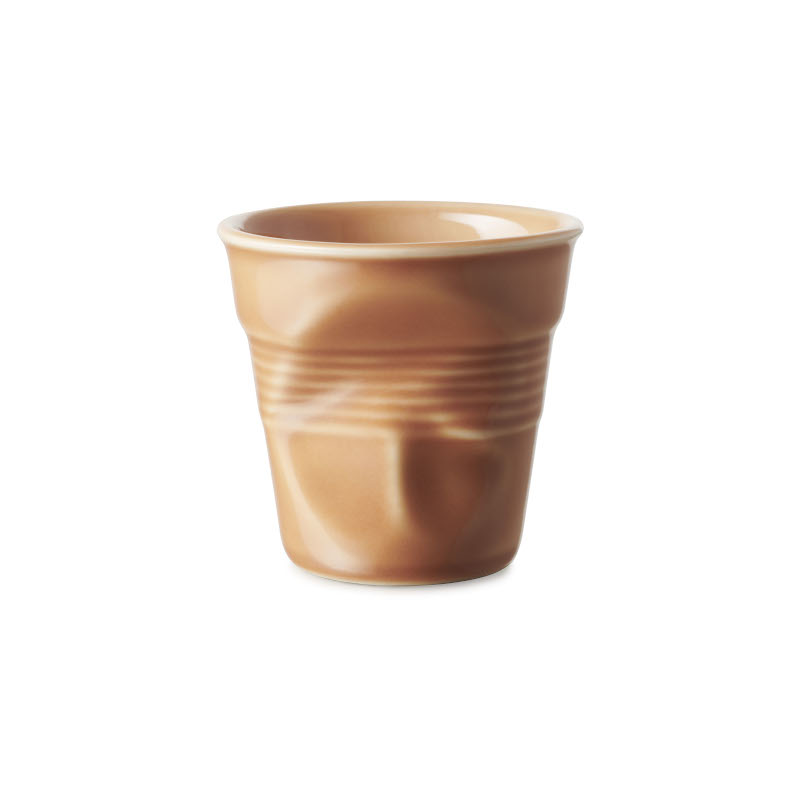 Revol Froissés pohárek 80 ml, meruňkový Revol Froissés pohárek 80 ml, meruňkový
