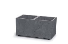 Květináč Prosperplast SIERRA CASE beton effect 57,7 cm šedý