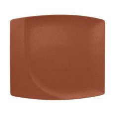 RAK Porcelain RAK Talíř mělký čtvercový 32 x 29 cm, hnědá | RAK-NFMZSP32BW