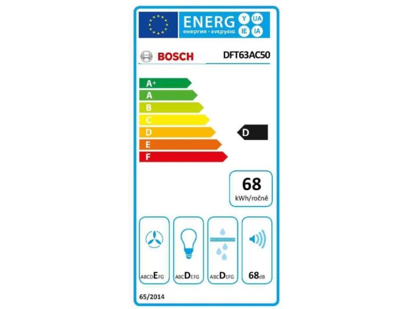 Výsuvná digestoř Bosch DFT63AC50