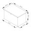 Zahradní box G21 Denver 280 L, metalický šedý plechový