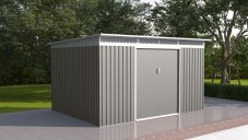 Zahradní domek G21 GRAH 915 - 340 x 269 cm, metalický šedý