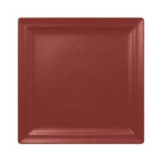 RAK Porcelain RAK Talíř mělký čtvercový 30 cm, tmavě červená | RAK-NFCLSP30DR