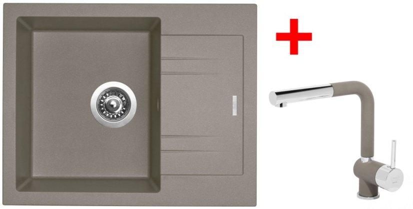 Sinks LINEA 600 Truffle + Mix 3 P GR
