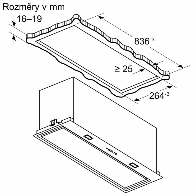 Vestavná digestoř Siemens LB88NPC60