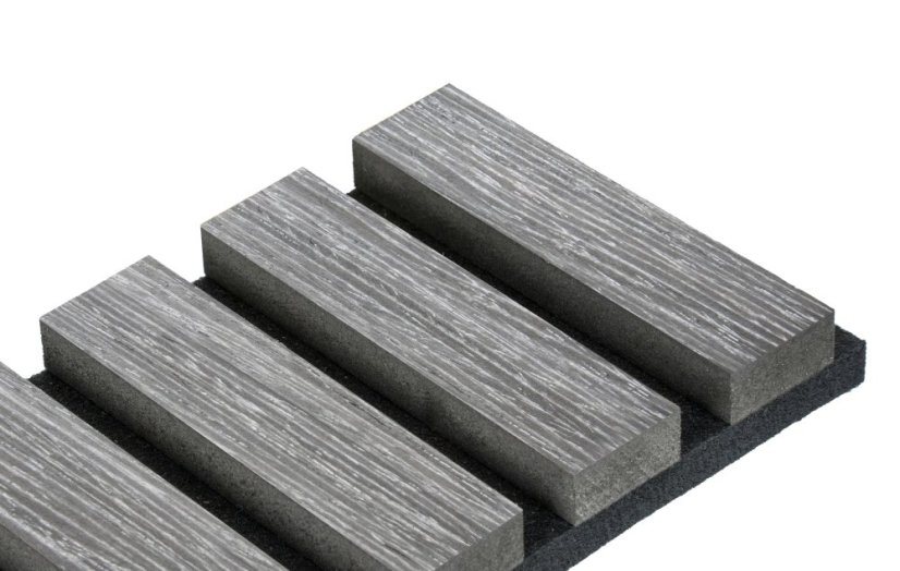 Akustický panel G21 270x60,5x2,1 cm, tmavě šedý dub