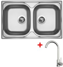 Sinks CLASSIC 800 DUO + ARCO celonerezová