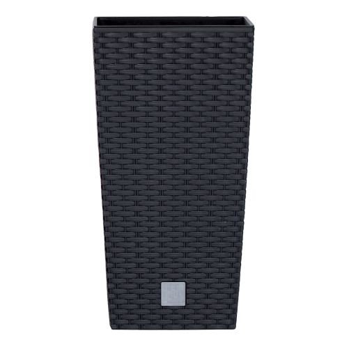 Květináč Prosperplast Rato Square antracit 20 x 20 x 37,6 cm Květináč Prosperplast Rato Square antracit 20 x 20 x 37,6 cm