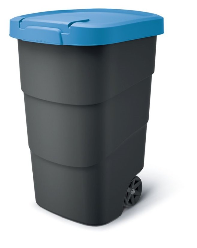 Popelnice Prosperplast Wheeler 95 l antracit s modrým víkem Popelnice Prosperplast Wheeler 95 l antracit s modrým víkem