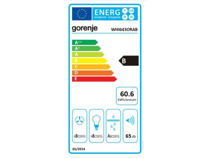 Komínová digestoř Gorenje WHI643ORAB