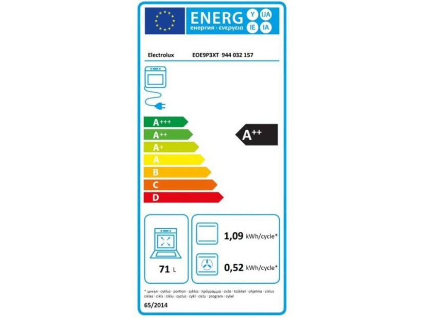 Vestavná trouba Electrolux EOE9P3XT