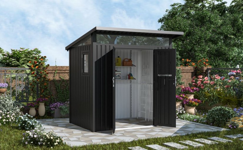 Zahradní domek G21 Madison 427 - 225 x 190 cm, slate grey