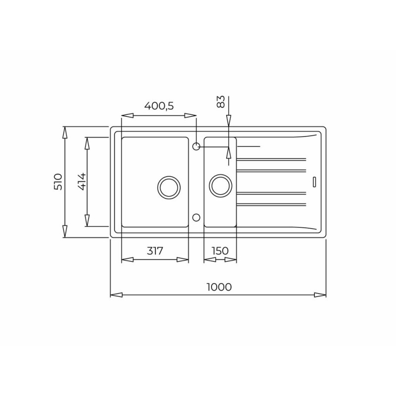 Teka STONE 60 B-TG 1 1/2B 1D MG