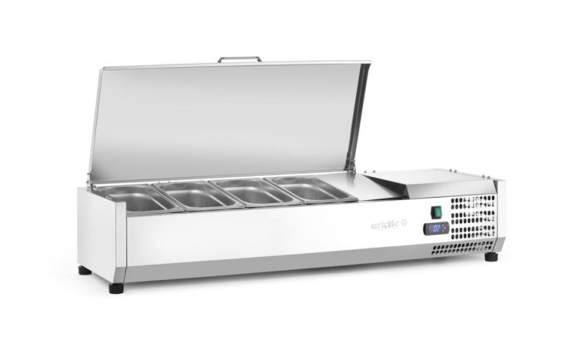 Chladicí zásobník GN 1/3, Arktic, 4x GN1/3, GN 1/3, 24L, 230V/180W, 420x1205x(H)630mm