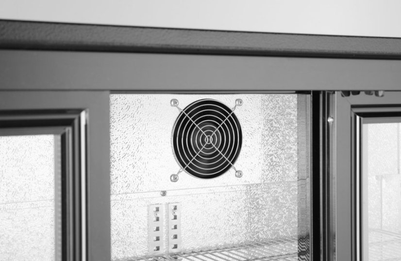 Barová chladnička s trojitými posuvnými dveřmi, Arktic, 254L, Černá, 230V/160W, 1350x520x(H)865mm