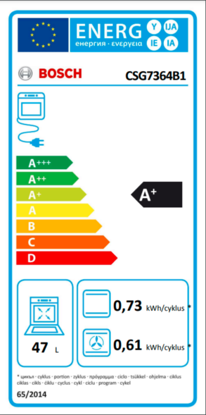 Vestavná parní trouba Bosch CSG7364B1