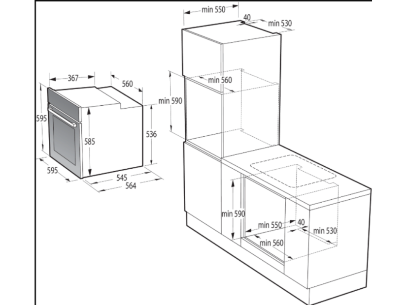 Vestavná trouba Gorenje BOS6747A01BG