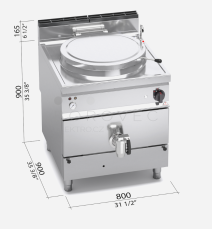 Bertos kotel plyn 150l G9P15I