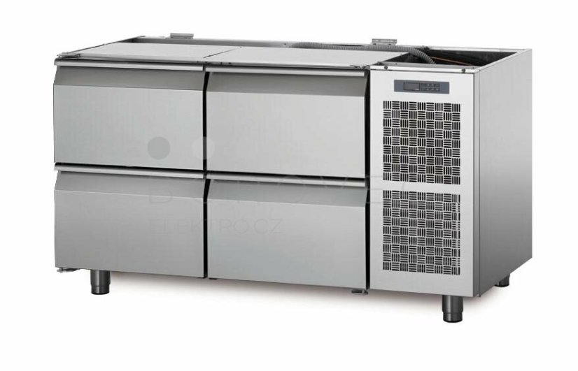 Coldline chladící stůl TS13/4M bez vrchní desky Coldline chladící stůl TS13/4M bez vrchní desky