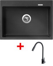 Sinks MAXIMO 680 Metalblack + ELASTA S černá matná