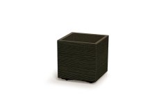 Květináč Prosperplast MADERA SQUARE eco wood 28,8 cm kávový