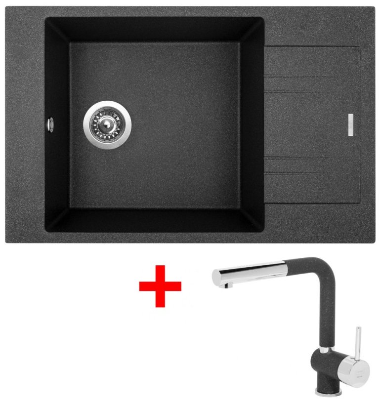 Sinks VARIO 780 Granblack + Mix 3 P GR Sinks VARIO 780 Granblack + Mix 3 P GR