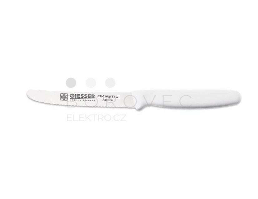 GIESSER nůž zubatý G 8365 - 110 mm bílá GIESSER nůž zubatý G 8365 - 110 mm bílá