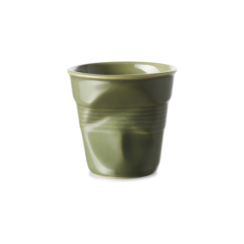 Revol Froissés pohárek 80 ml, khaki Revol Froissés pohárek 80 ml, khaki